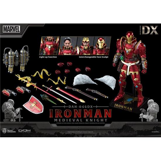 Marvel: Medieval Knight Iron Man Deluxe Version Dynamic 8ction Heroes Action Figure 1/9 20 cm