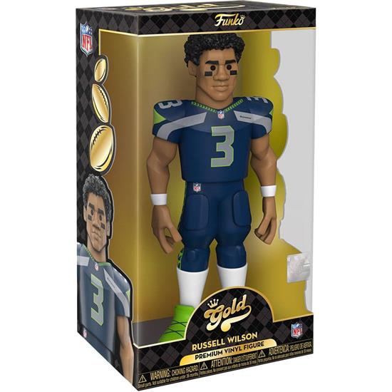 NFL: Russell Wilson (Seahawks) Vinyl Gold Figur 30 cm