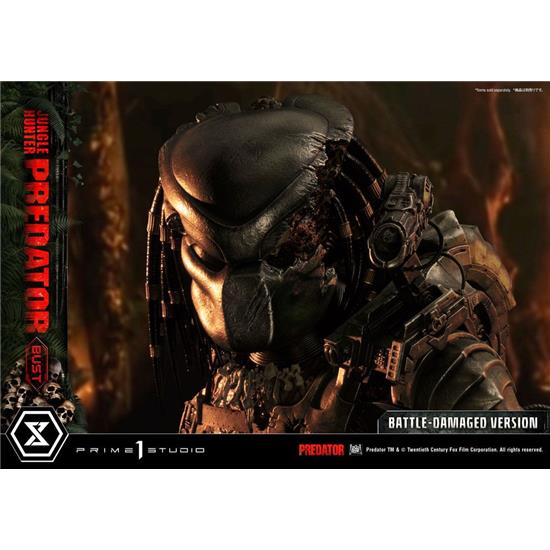 Predator: Hunter Predator Battle-Damaged Version Buste 1/3 Jungle 37 cm