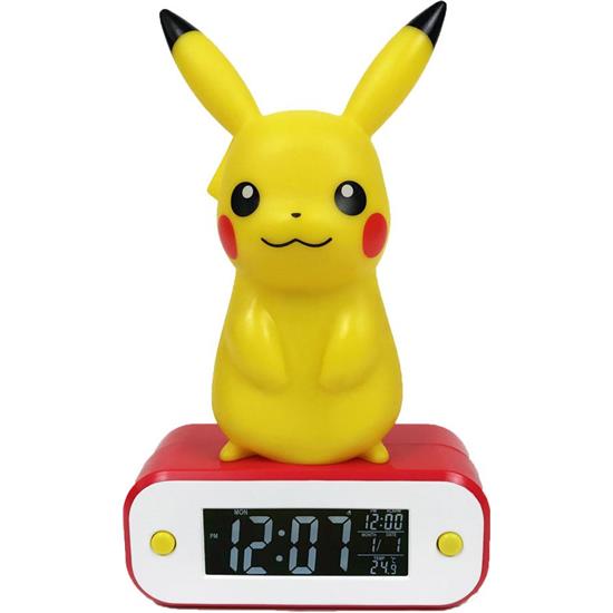 Pokémon: Pikachu Vækkeur med Lys 22 cm
