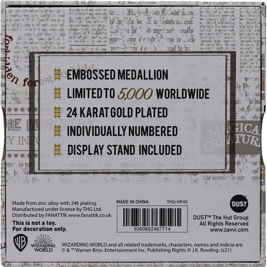 Harry Potter: Platform 9 3/4 Limited Edition Medallion (gold plated)