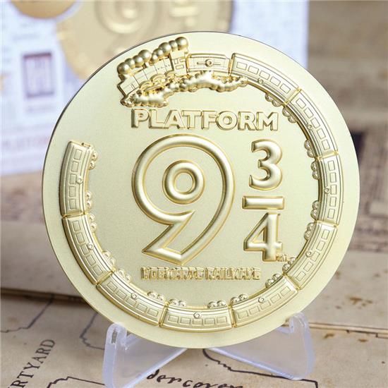 Harry Potter: Platform 9 3/4 Limited Edition Medallion (gold plated)