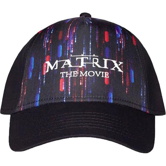 Matrix: Blue and Red Coding Curved Bill Cap