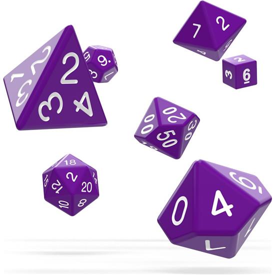 Oakie Doakie Dice: Dice RPG Set Solid - Purple (7)
