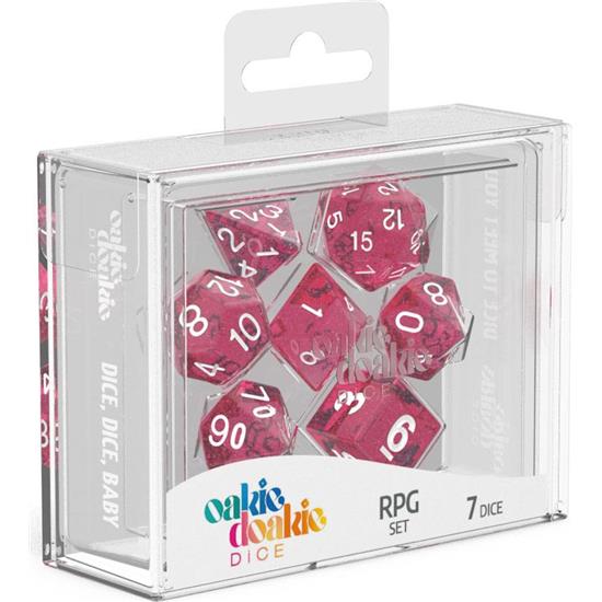Diverse: Dice RPG Set Speckled - Pink (7)