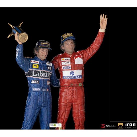Ayrton Senna: Alain Prost & Ayrton Senna (The Last Podium 1993) Deluxe Art Scale Statue 1/10 27 cm