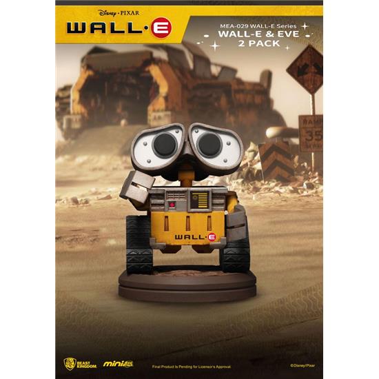 Wall-E: Wall-E & Eve Mini Egg Attack Figures 2-Pack 8 cm