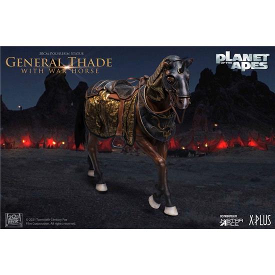 Planet of the Apes: General Thade with Horse Statue 30 cm