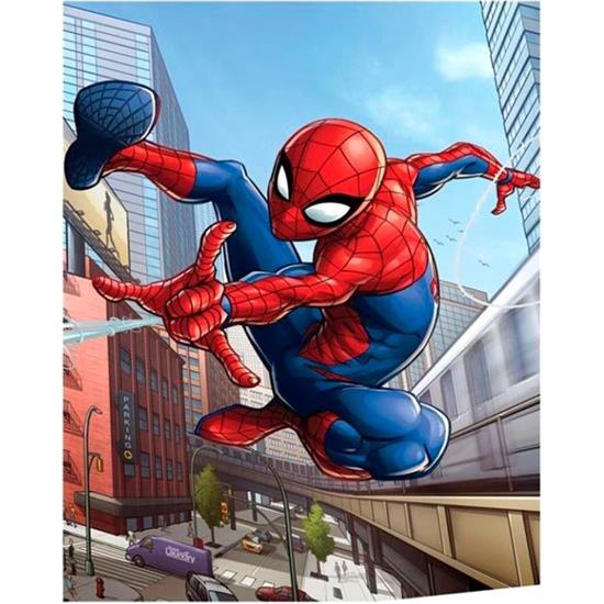 Spider-Man: Spiderman Closeup Fleece Tæppe 100 x 140 cm