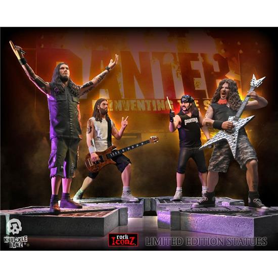 Pantera: Pantera Rock Iconz Statue 4-Pack Reinventing the Steel Limited Edition 22-24 cm