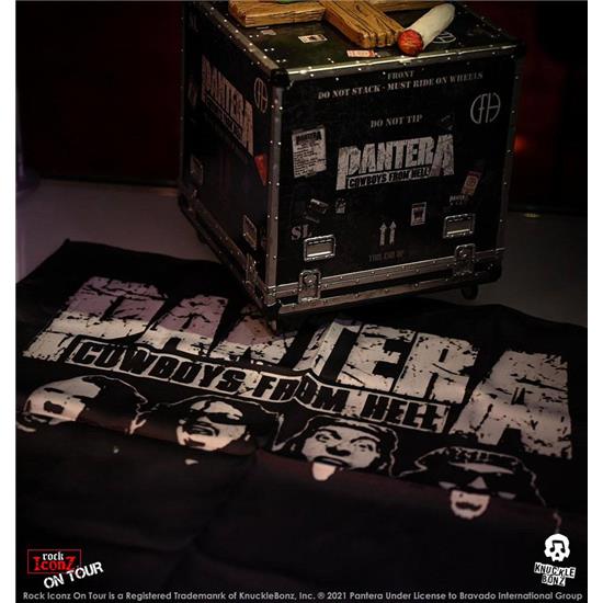 Pantera: Pantera Rock Ikonz Cowboys From Hell On Tour Road Case Statue and Stage Backdrop