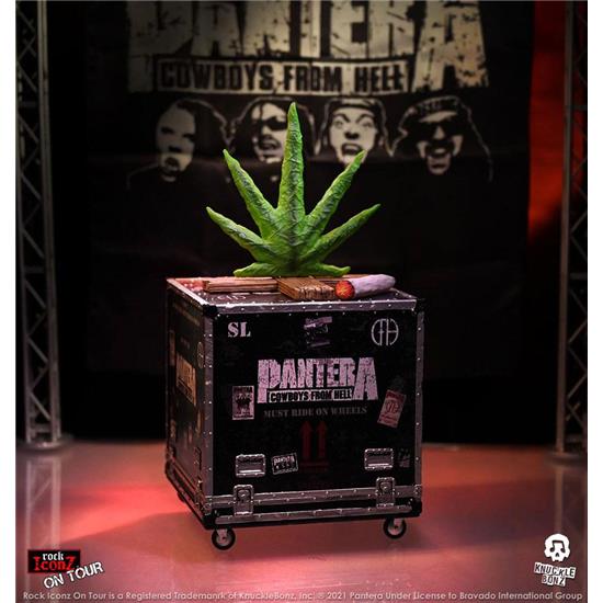 Pantera: Pantera Rock Ikonz Cowboys From Hell On Tour Road Case Statue and Stage Backdrop