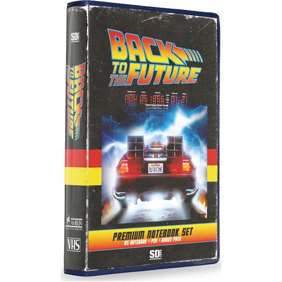 Back To The Future: Back to the Future VHS Notesbog - Pen og 4 Badges