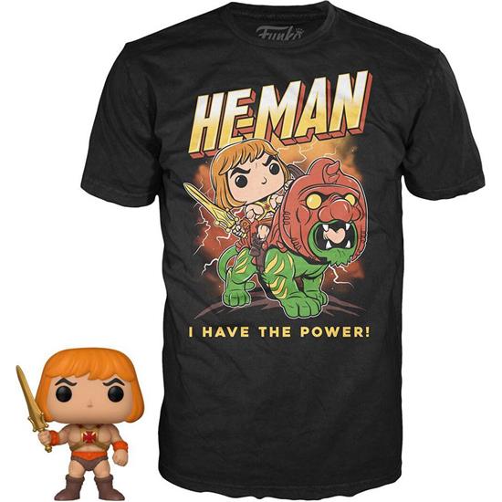 Masters of the Universe (MOTU): He-Man (GITD) POP! & Tee Box 