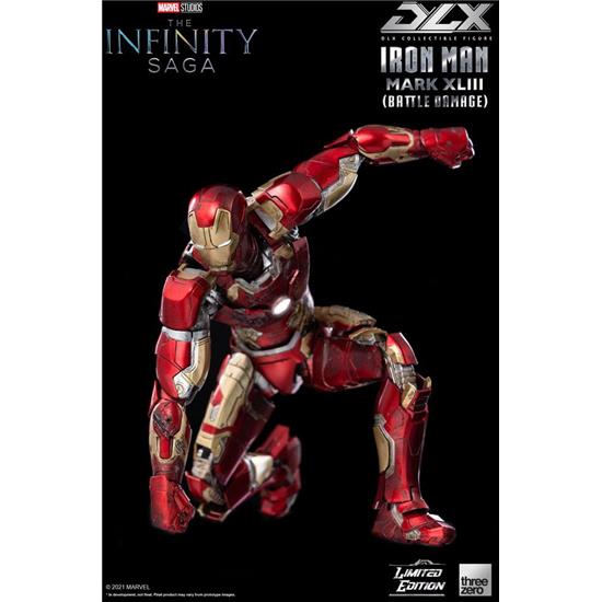 Infinity Saga: Iron Man Mark 43 (Battle Damage) Limited Edition DLX Action Figure 1/12 17 cm