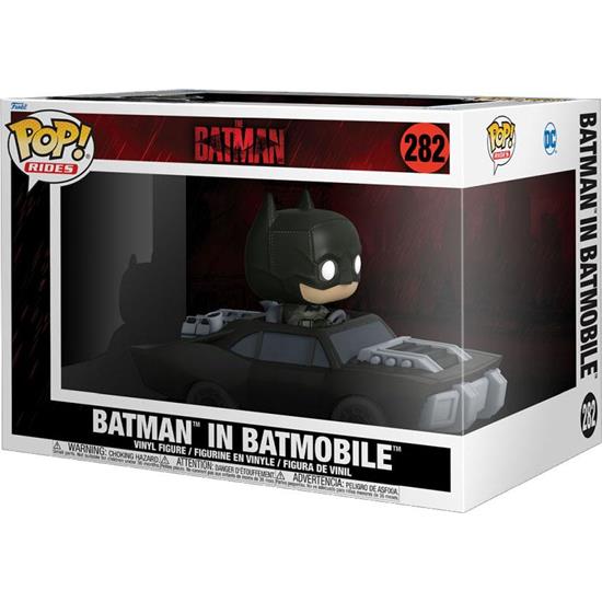 Batman: Batman in Batmobile POP! Rides Super Deluxe Vinyl Figur 15 cm (#282)