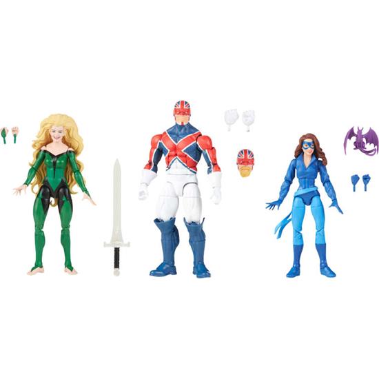 X-Men: Meggan, Captain Britain and Shadowcat Marvel Legends Action Figures 15 cm