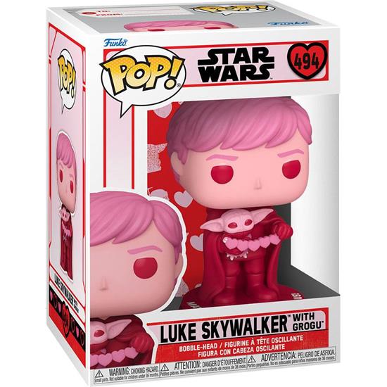 Star Wars: Luke with Grogu POP! Valentines Vinyl Figur (#494)