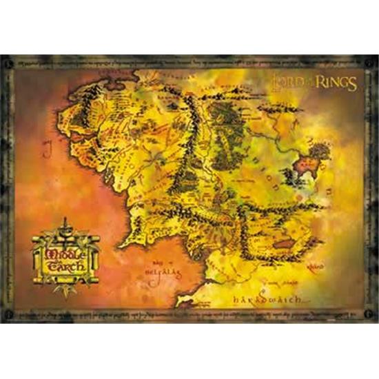 Lord Of The Rings: Middle Earth Map plakat