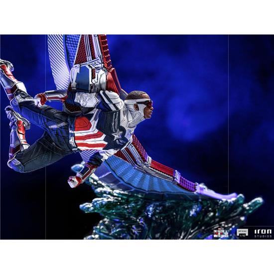 Falcon and the Winter Soldier : Captain America Sam Wilson Deluxe BDS Art Scale Statue 1/10 46 cm