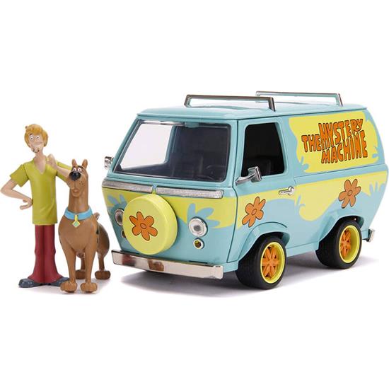 Diverse: Scooby Doo og Shaggy med Mistery Machine Van