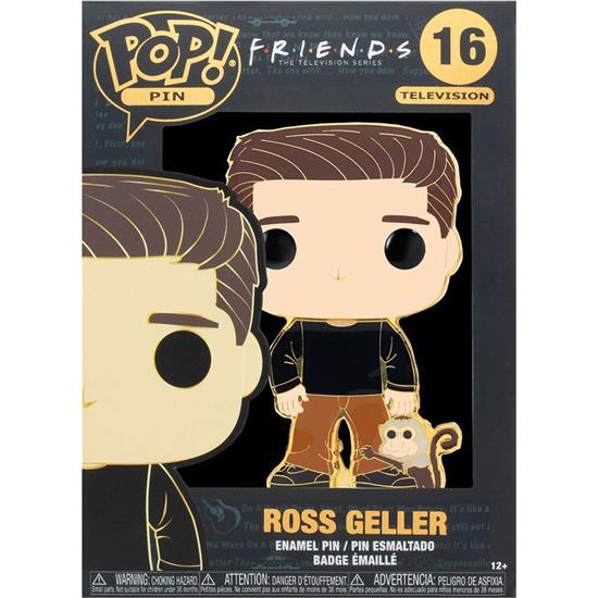 Friends: Ross w/ Monkey POP! Emalje Metal Pin (#16)