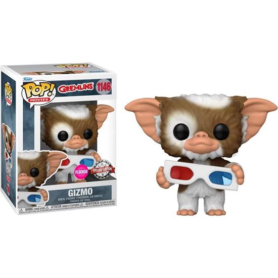 Gremlins: Gizmo with 3D Glasses Flocked Exclusive POP! Movies Vinyl Figur (#1146)