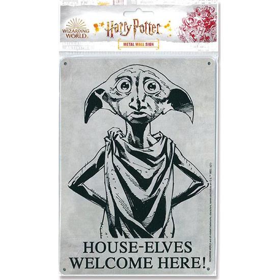 Harry Potter: House-Elves Welcome Tin Skilt 15 x 21 cm