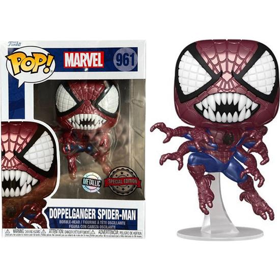 Spider-Man: Doppelganger Spiderman Metallic Exclusive POP! Marvel Vinyl Figur (#961)