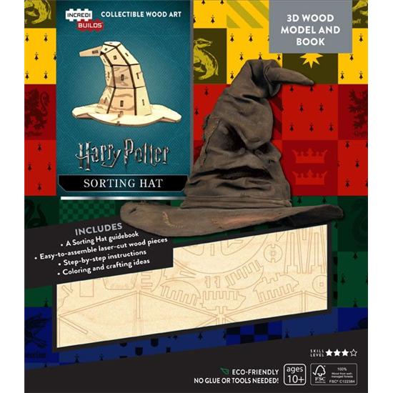 Harry Potter: Sorteringshatten 3D Træ Samlesæt