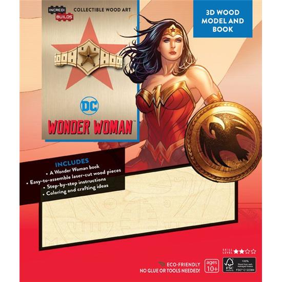 DC Comics: Wonder Woman Tiara 3D Træ Samlesæt