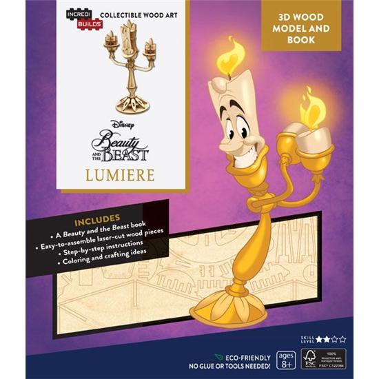 Disney: Lysestagen Lumière 3D Træ Samlesæt