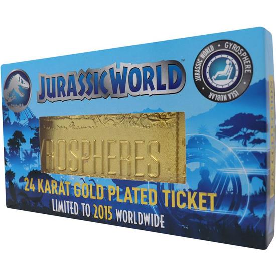 Jurassic Park & World: Gyrosphere Collectible Ticket Replica (gold plated)