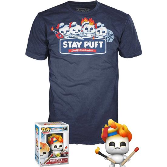 Ghostbusters: Stay Puft On Fire POP! & Tee Box