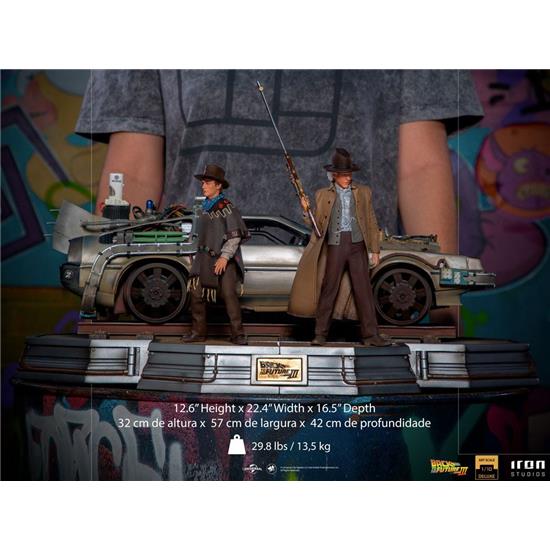 Back To The Future: BTTF - Deluxe Full Set (Part III) Art Scale Statues 1/10 57 cm