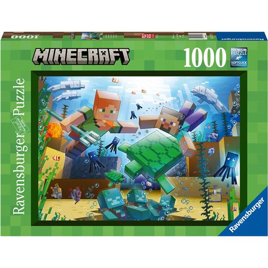 Minecraft: Minecraft Diving Puslespil (1000 brikker)