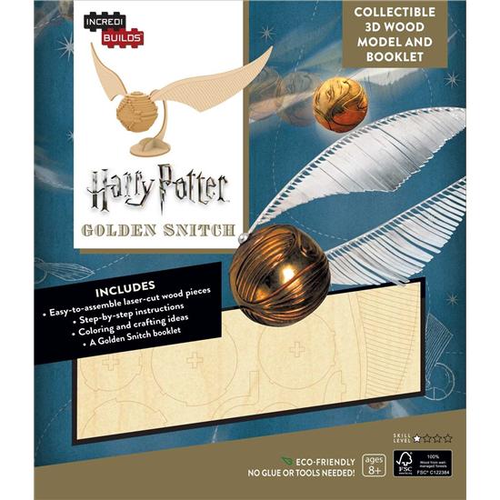 Harry Potter: Golden Snitch 3D Træ Samlesæt