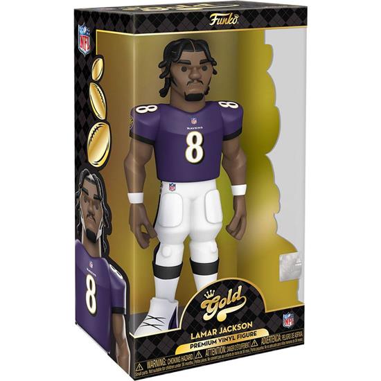 NFL: Lamar Jackson (Ravens) Vinyl Gold Figur 30 cm
