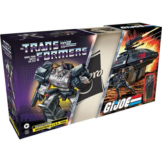 Transformers: Transformers x G.I. Joe Mash-Up Megatron H.I.S.S. Tank with Cobra Baroness Action Figure 27 cm