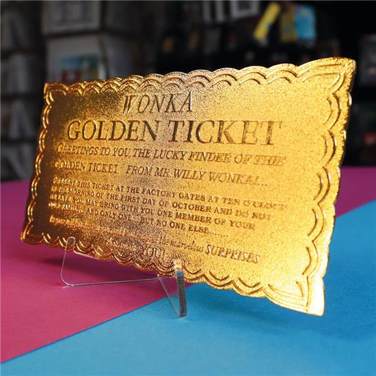 Charlie og Chokolade Fabrikken: Golden Ticket Replica