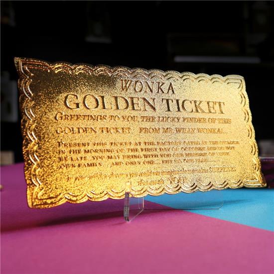 Charlie og Chokolade Fabrikken: Golden Ticket Replica