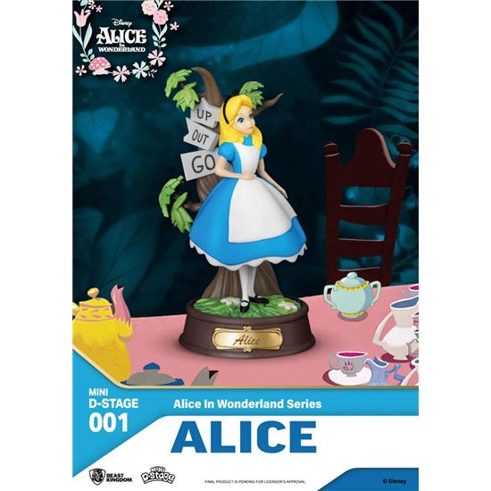 Disney: Alice Diorama Stage Statue 10 cm