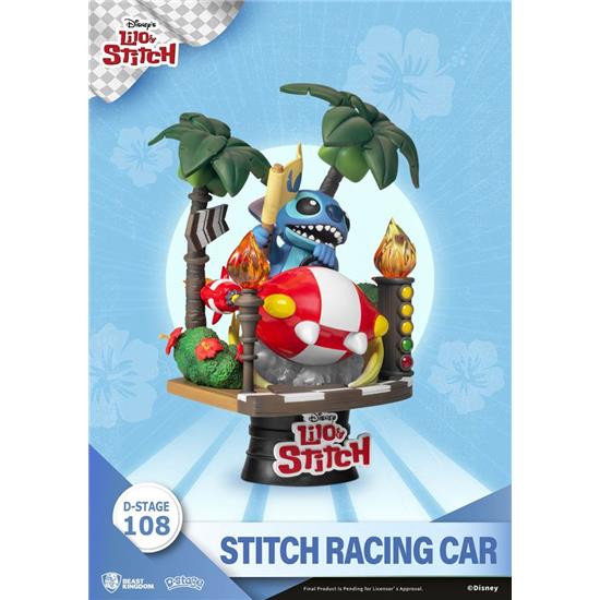 Lilo & Stitch: Stitch Racing Car D-Stage Diorama 15 cm