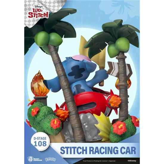 Lilo & Stitch: Stitch Racing Car D-Stage Diorama 15 cm