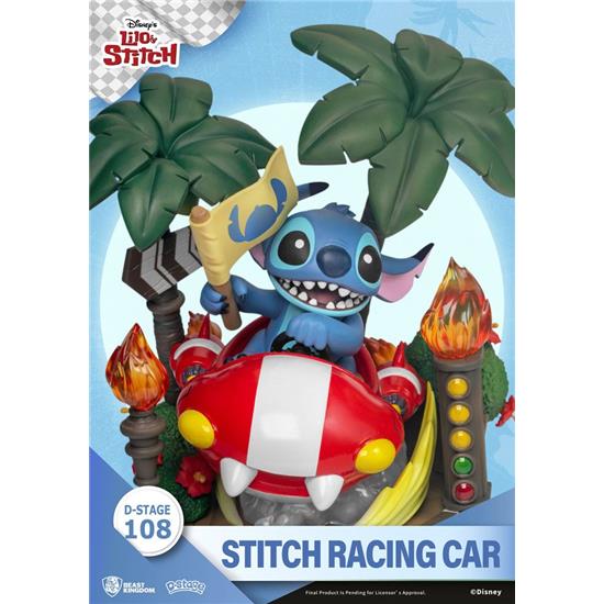 Lilo & Stitch: Stitch Racing Car D-Stage Diorama Closed Box Version 15 cm