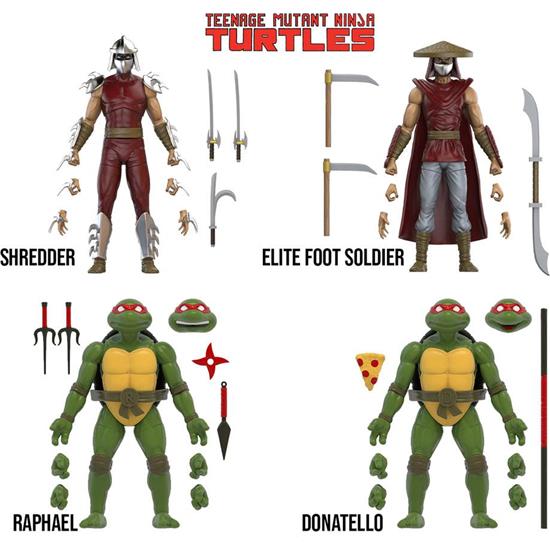 Ninja Turtles: Mirage Comics Shredder & Turtles Exclusive BST AXN Action Figure 4-Pack