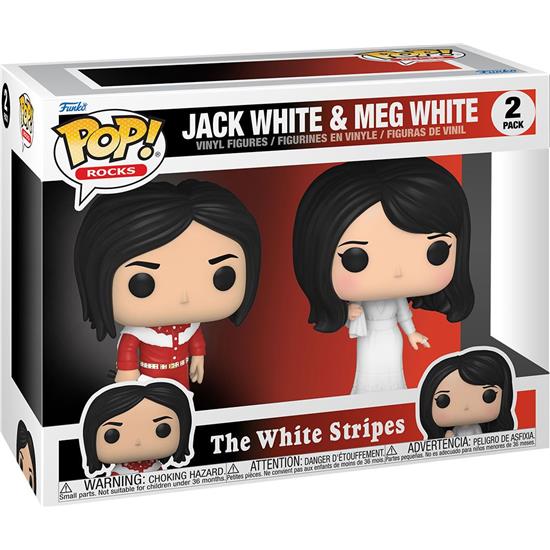 White Stripes: Jack White & Meg White POP! Rocks Vinyl Figursæt 2-Pak
