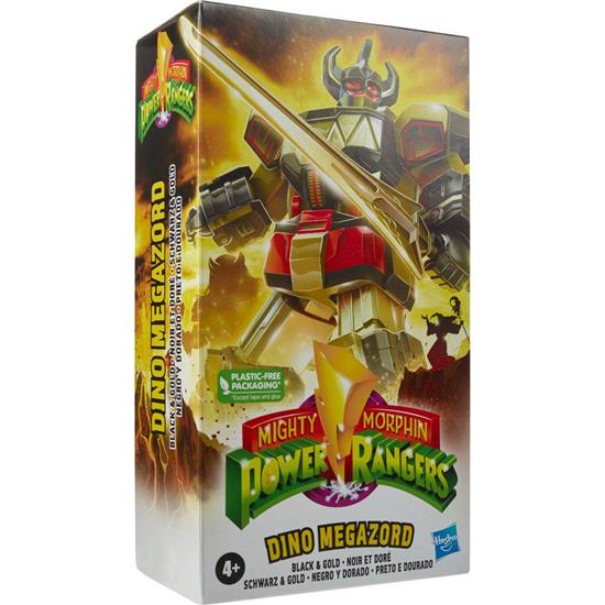Power Rangers: Black & Gold Dino Megazord Retro Style Action Figure 18 cm
