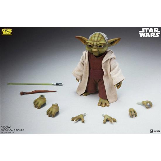 Star Wars: Yoda (Clone Wars) Action Figure 1/6 14 cm