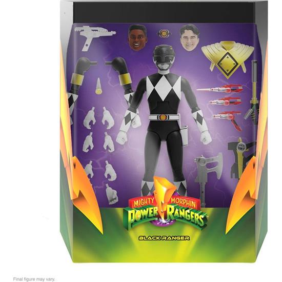 Power Rangers: Black Ranger Ultimates Action Figure 18 cm